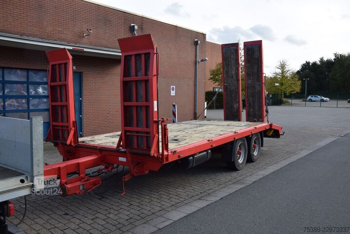 Matala lavetti perävaunu Müller-Mitteltal Tandem Tieflader Rampen 10000KG TÜV   HU NEU