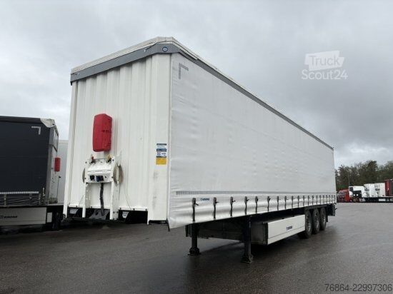 Nyitott ponyvás félpótkocsi KRONE SD PROFI LINER, 1. U 3. ACHSE LIFT, KRONE-ACHSE, EDSCHA-VERDECK