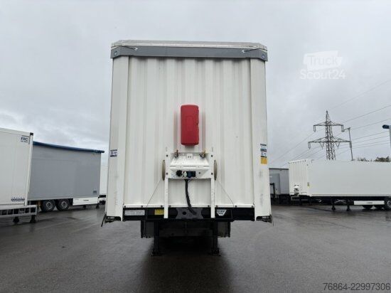 Nyitott ponyvás félpótkocsi KRONE SD PROFI LINER, 1. U 3. ACHSE LIFT, KRONE-ACHSE, EDSCHA-VERDECK