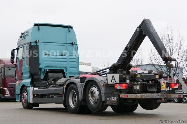 Roll-off tipper truck MAN TGX 26.440 Abrollkipper Meiller Lift-/Lenkachse