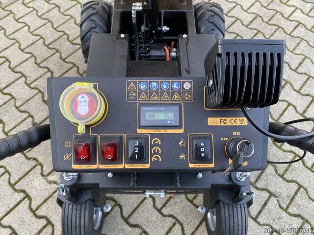 Carretilla eléctrica Minidumper 1000W Berger Kraus E-Dumper BK500HE Hydraulisch Kippbar