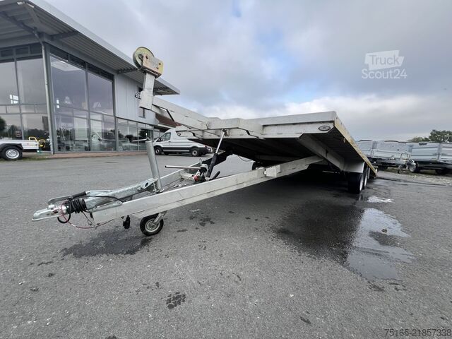 Reboque plataforma e transportador universal SCHARFEN Typ 13 Alu Plattform/Universaltransporter