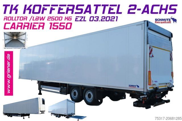 Rashladna poluprikolica SCHMITZ CARGOBULL SKO 18 /LBW BÄR 2500 kg / CARRIER 1550 / ROLLTOR