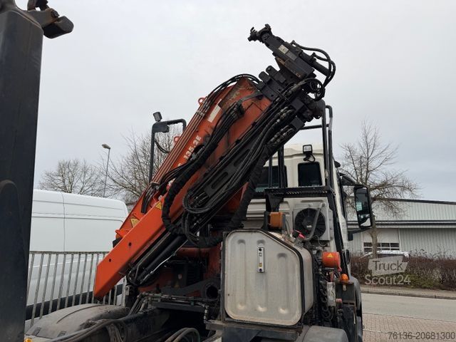 Kanca kasalı yük kamyonu (roll-off) MAN TGS 35.400 Abrollkipper Meiller Krans Atlas 12,1