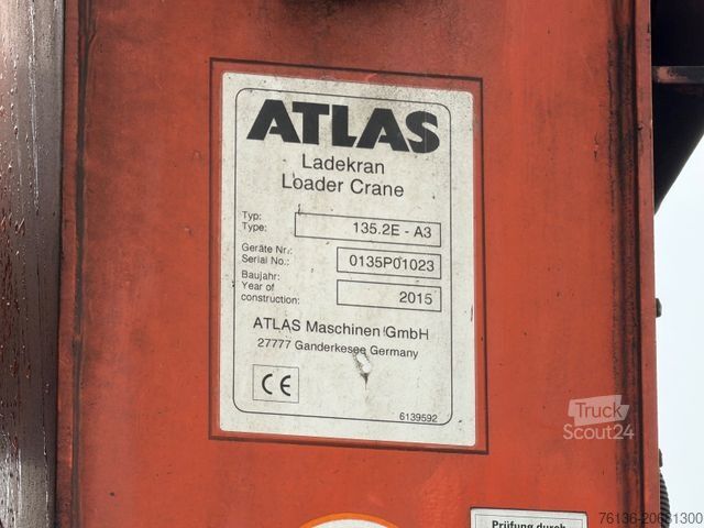 Kanca kasalı yük kamyonu (roll-off) MAN TGS 35.400 Abrollkipper Meiller Krans Atlas 12,1