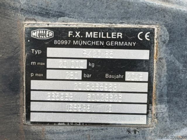 Kanca kasalı yük kamyonu (roll-off) MAN TGS 35.400 Abrollkipper Meiller Krans Atlas 12,1