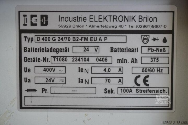 بطارية رافعة شوكية IEB D400 G24/70 B2-FM EU A P