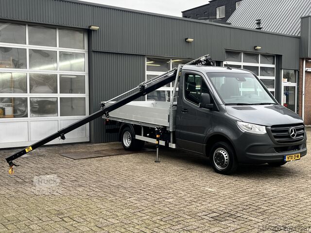 Nákladní automobil s plošinou a jeřábem Mercedes-Benz Sprinter 515 CDI Automaat Hiab 029 Laadkraan Li...
