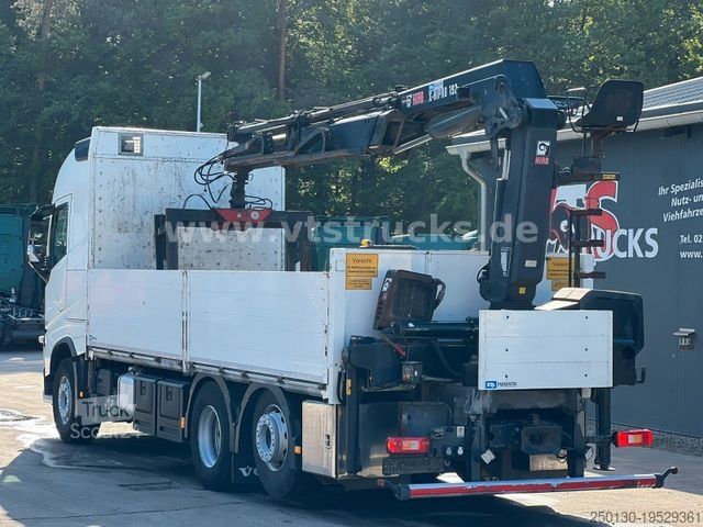 Lastbil med flak VOLVO FH 420 6x2 Pritsche+HIAB Ladekran Lenk-/Lift EU6