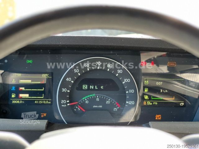 Lastbil med flak VOLVO FH 420 6x2 Pritsche+HIAB Ladekran Lenk-/Lift EU6