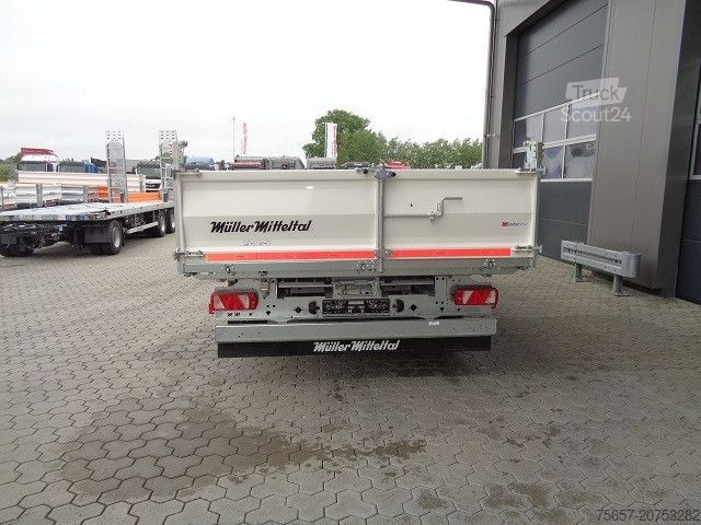 Lågbyggd trailer MÜLLER-MITTELTAL 3 Seitenkip.- Strongw., 10 to Ram, Sonderpreis