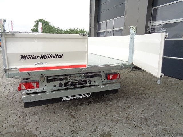 Lågbyggd trailer MÜLLER-MITTELTAL 3 Seitenkip.- Strongw., 10 to Ram, Sonderpreis