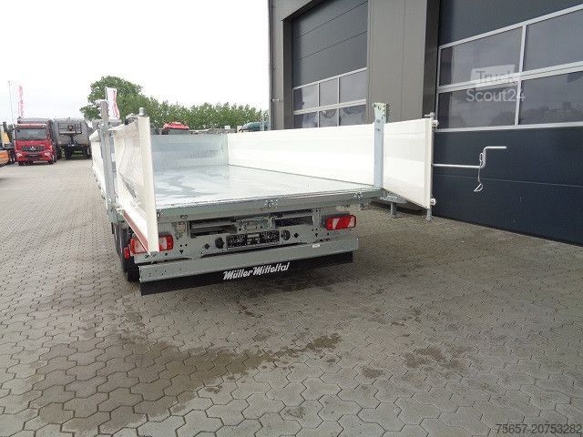 Lågbyggd trailer MÜLLER-MITTELTAL 3 Seitenkip.- Strongw., 10 to Ram, Sonderpreis