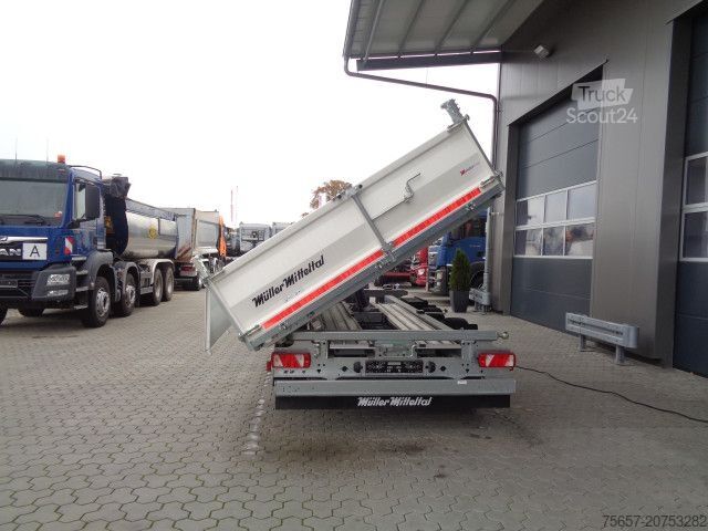 Lågbyggd trailer MÜLLER-MITTELTAL 3 Seitenkip.- Strongw., 10 to Ram, Sonderpreis
