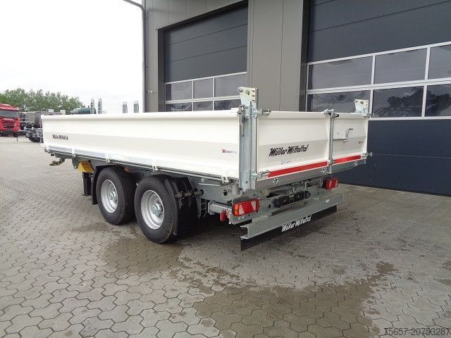 Tresidigt tippvagnssläp MÜLLER-MITTELTAL 3 Seitenkip.- Strongw., 10 to Ram, Sonderpreis