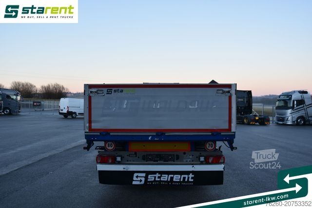 Åben sættevogn Hangler Baustofftrailer Rungentaschen 80cm Bord