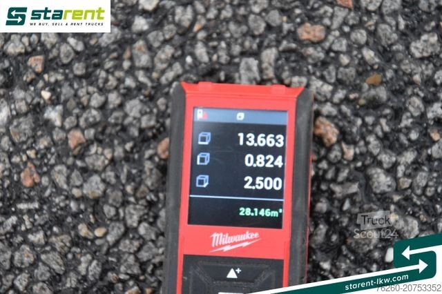 Åben sættevogn Hangler Baustofftrailer Rungentaschen 80cm Bord