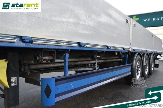 Åben sættevogn Hangler Baustofftrailer Rungentaschen 80cm Bord