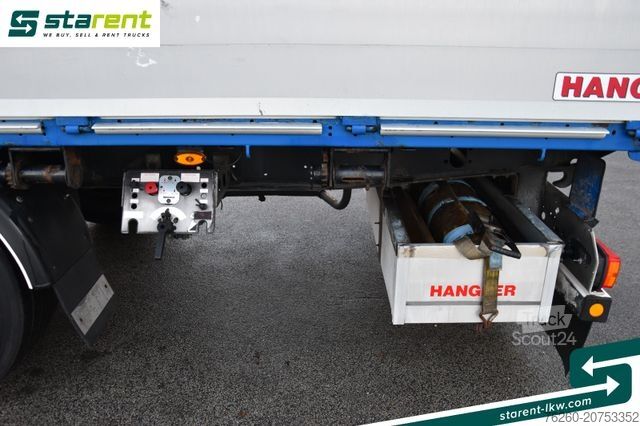 Åben sættevogn Hangler Baustofftrailer Rungentaschen 80cm Bord