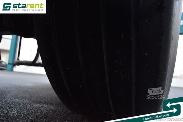 Åben sættevogn Hangler Baustofftrailer Rungentaschen 80cm Bord