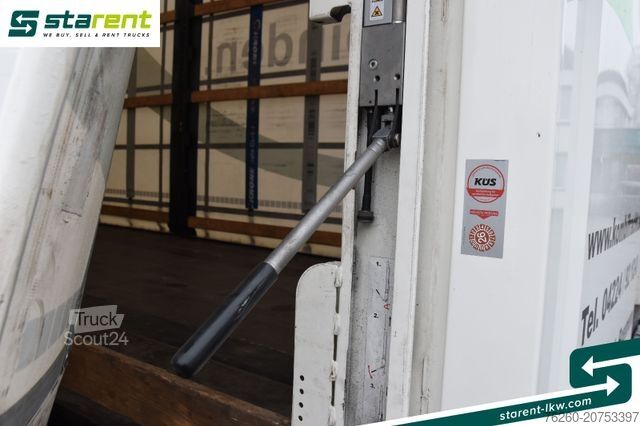 Auflieger mit Pritsche & Plane KRONE Megatrailer Hubdach Liftachse Safe Curtain
