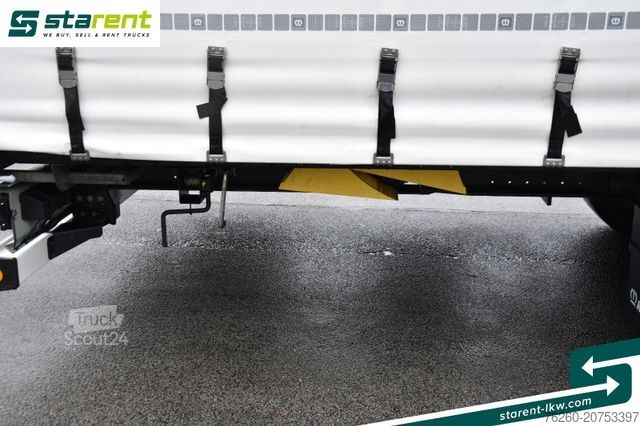 Auflieger mit Pritsche & Plane KRONE Megatrailer Hubdach Liftachse Safe Curtain