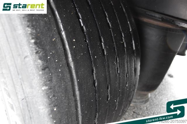 Auflieger mit Pritsche & Plane KRONE Megatrailer Hubdach Liftachse Safe Curtain