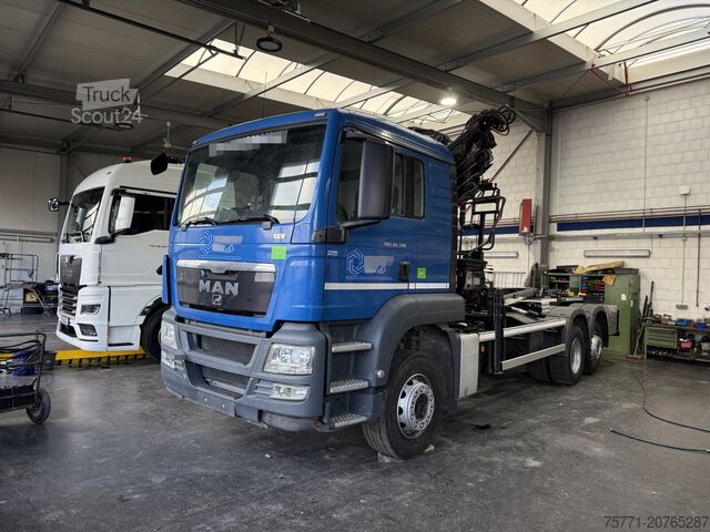 Kancalı kol sistemi MAN TGS 26.320 6x2 EURO5 HAKOWIEC + HDS HIAB 166 E-5