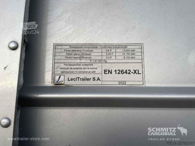 Brandalı açık yarı römork Leci Trailer Curtainsider Standard