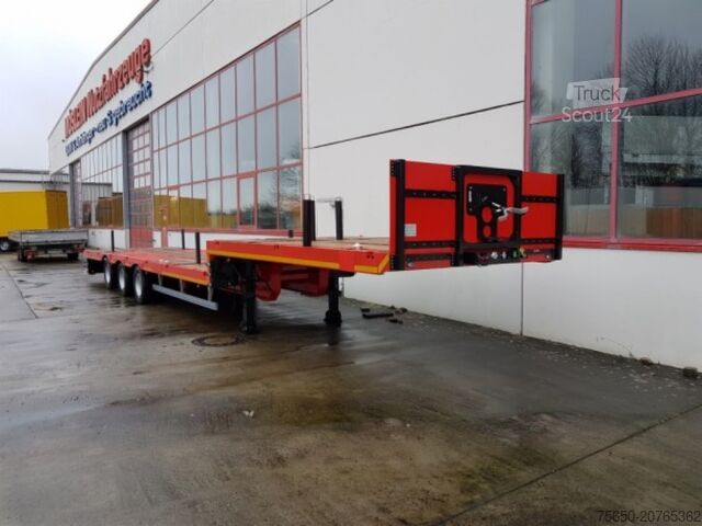 Zema profila puspiekabe Möslein STO 3 Schwebheim 3 Achs Satteltieflader Plato