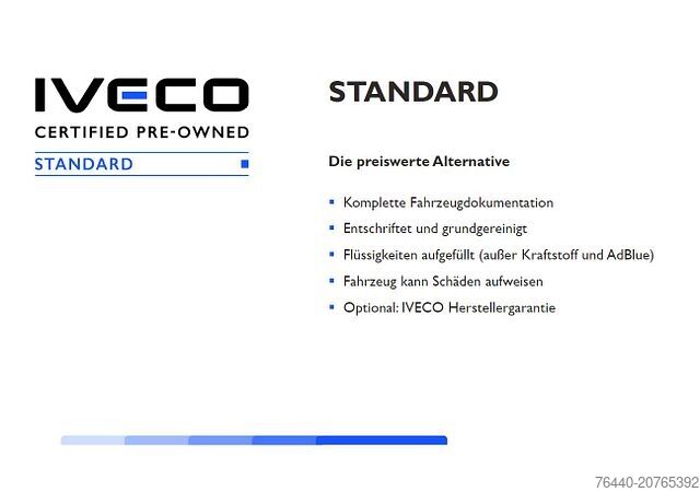 Standardowy ciągnik siodłowy IVECO Kipphydraulik