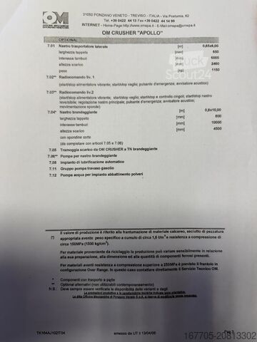 Echipamente de concasare Om Apollo