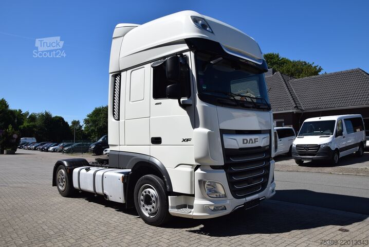 Tilavuusyksikköveturi Daf XF 480 Low Deck Retarder ACC Standklima TV