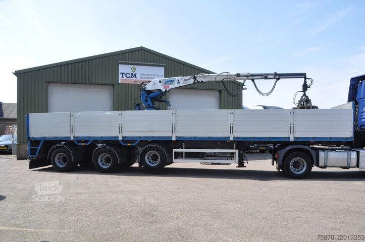 Ladepritsche Kennis TPD 348 + KENNIS 16R KRAAN + STEUNPOTEN + STENE...