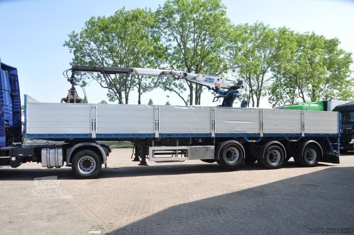 Ladepritsche Kennis TPD 348 + KENNIS 16R KRAAN + STEUNPOTEN + STENE...