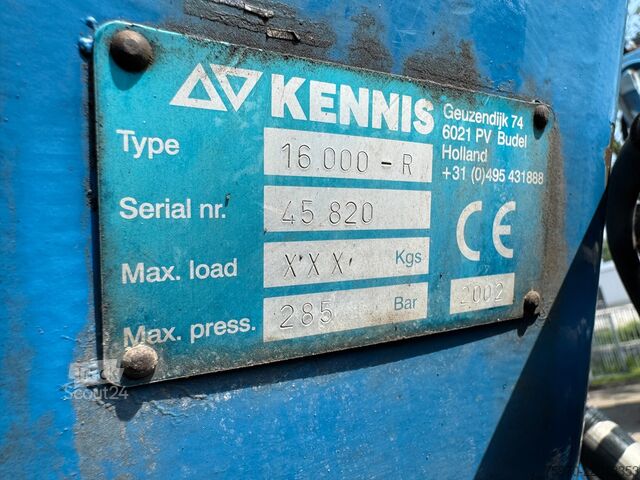 Ladepritsche Kennis TPD 348 + KENNIS 16R KRAAN + STEUNPOTEN + STENE...