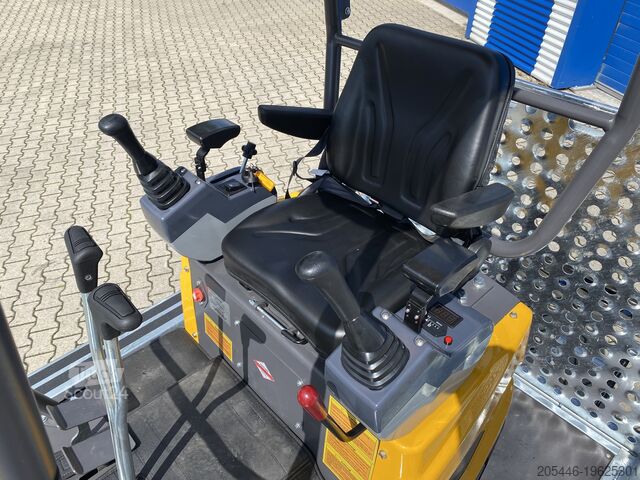 Alçak yükleyicili mini ekskavatör + aksesuar paketi Berger Kraus BK1000JS mit Schwenkarm *HERBSTAKTION*