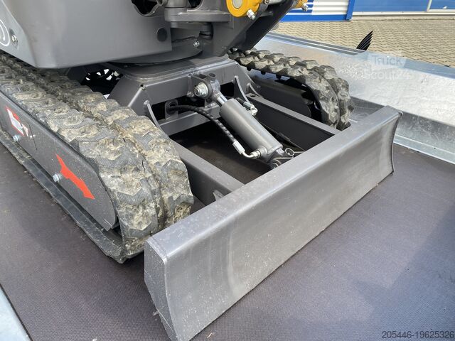 Miniescavatore con caricatore basso + pacchetto accessori Berger Kraus BK1000JS mit Schwenkarm *HERBSTAKTION*