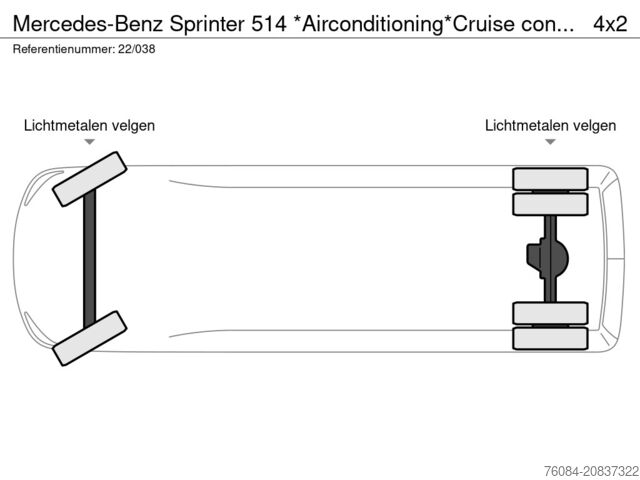 Suitcase Mercedes-Benz Sprinter 514 *Airconditioning*Cruise control*Zi...