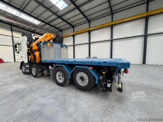 Flatbed truck VOLVO FH 540 8x2 EFFER Kran Sattelzugmaschine