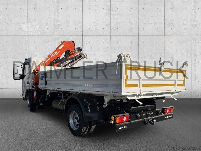 Camión volquete FUSO Mitsubishi Canter 9C18 AMT Kran Kipper Klimaaut.