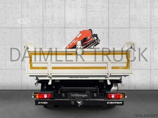 Billenő teherautó FUSO Mitsubishi Canter 9C18 AMT Kran Kipper Klimaaut.