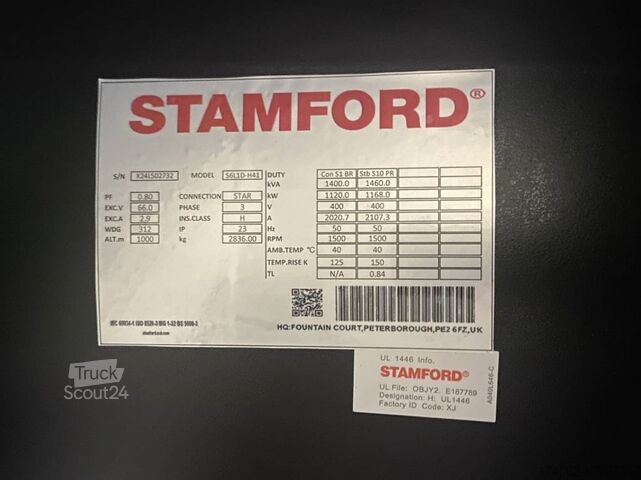 Agregate Cummins KTA50-G3 - 1375 kVA Generator - DPX-18819