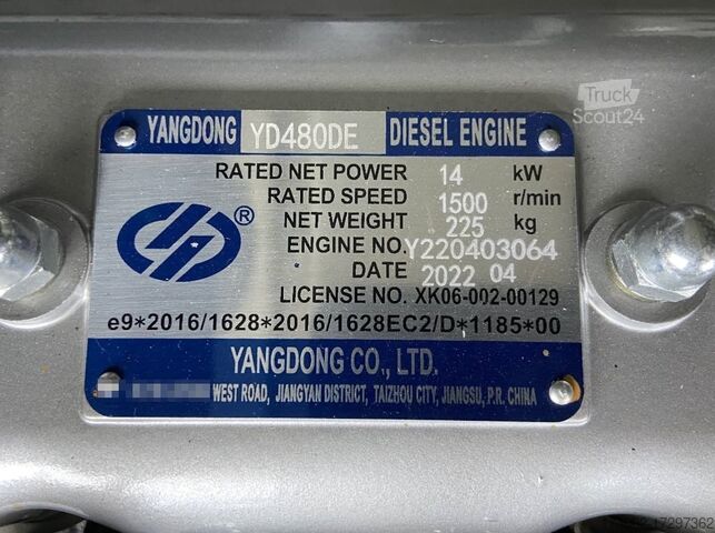 Agregat Yangdong YD480DE - 10 kVA Stage V - DPX-19881
