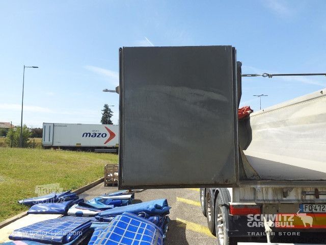 مقطورة نصف قلابة  Semitrailer Tipper Alu-square sided body