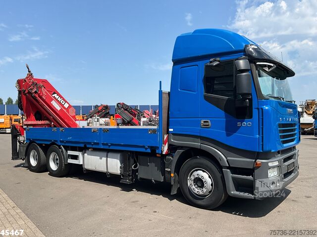 Kranwagen Iveco Stralis 500 6x4 MKG 54 Tonmeter laadkraan