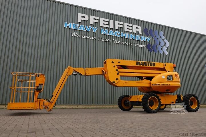 Ledad teleskopisk arbetsplattform Manitou 180ATJ Diesel, 4x4x4 Drive, 18m Working Height, 11