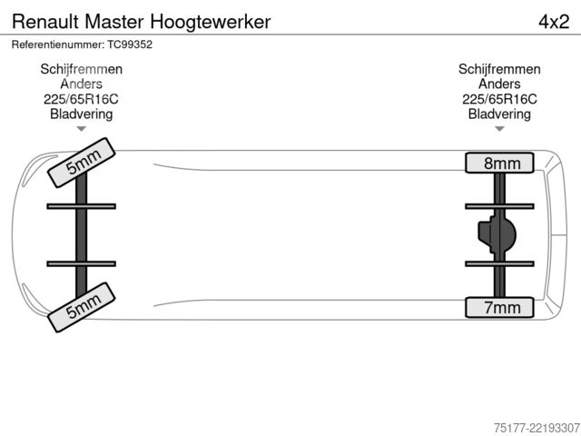 Nostolava Renault Master Hoogtewerker