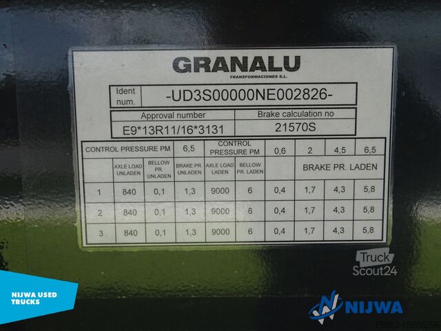 Granalu OP30 PI OMEGA 70 EVO KIPPER 29.9 M3 GRANALU OP30 PI OMEGA 70 EVO KIPPER 29,9 M3