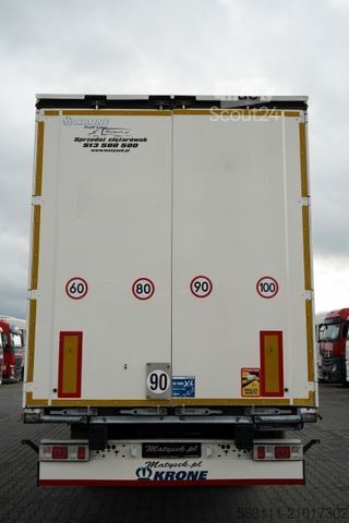 Auflieger mit Pritsche & Plane KRONE FIRANKA / STANDARD  / KOSZ NA PALETY / PLANDEKA